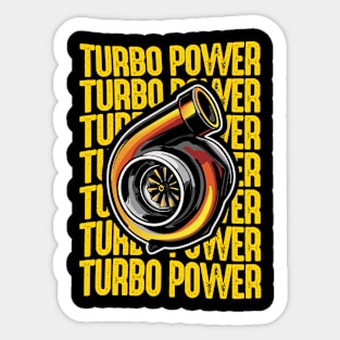 Turbo Power Sticker